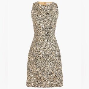 J. Crew Leopard Print Sheath Dress - Tan and Black